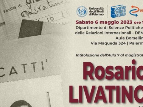 Intitolazione Aula 7 a Rosario Livatino – 06.05.2023